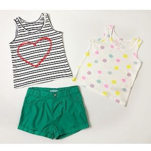 Baby Girl's Short and Shirts Set